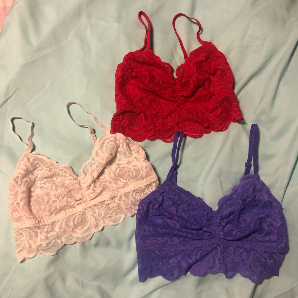 Victoria’s Secret Pink lace bralette Size XS